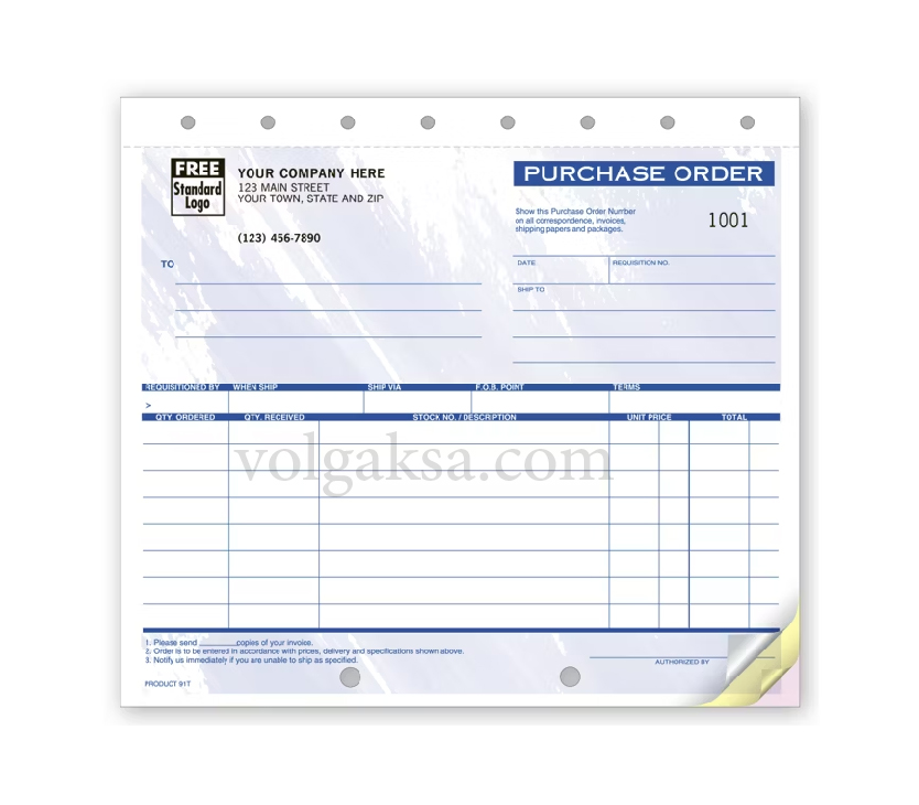 custom purchase order