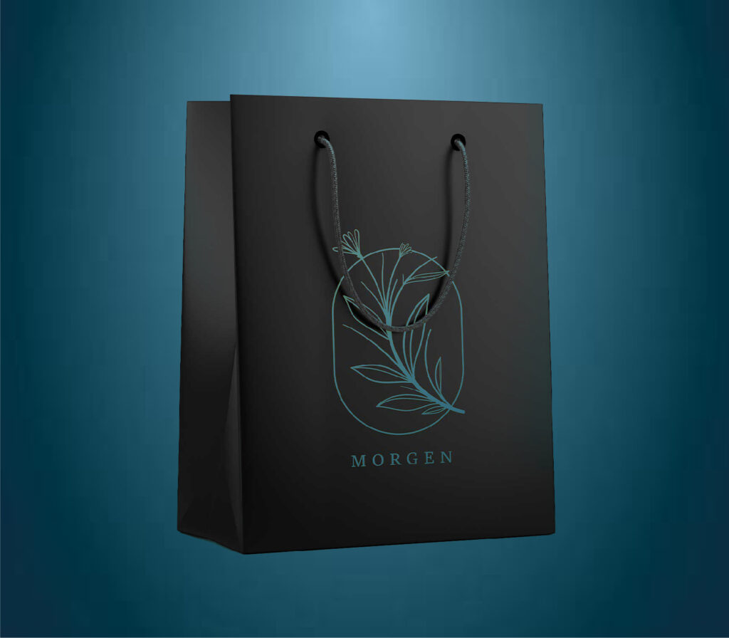 Glossy laminated paper bag with custom printing supplier in saudi arabia