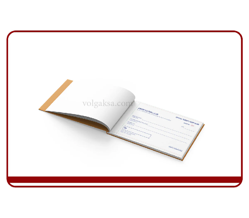 custom receipt book